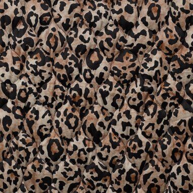 -Doorgestikte stof - stepped velvet - digitaal dierenprint - bruin - 3745-001 - Doorgestikte stof - stepped velvet - digitaal dierenprint - bruin - 3745-001