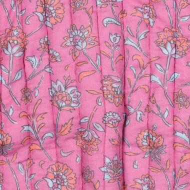 -Gesteppter Stoff - stepped double gauze - 2-seitig - Blumen - rosa - 5445-006 - Gesteppter Stoff - stepped double gauze - 2-seitig - Blumen - rosa - 5445-006
