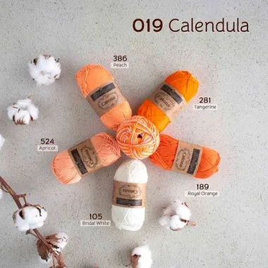 -Catona Chroma 019 - Calendula - 50 gram - Catona Chroma 019 - Calendula - 50 gram