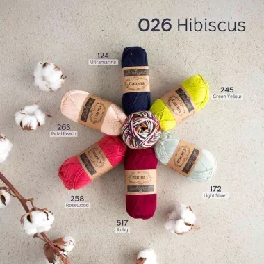 -Catona Chroma 026 - Hibiscus - 50 gram - Catona Chroma 026 - Hibiscus - 50 gram
