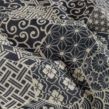 -Baumwolle - Batik - Voile - Fantasie - Indigo - 23354-006 - Baumwolle - Batik - Voile - Fantasie - Indigo - 23354-006