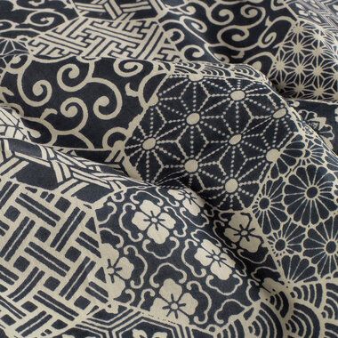 -Katoen stof - batik - voile - fantasie - indigo - 23354-006 - Katoen stof - batik - voile - fantasie - indigo - 23354-006
