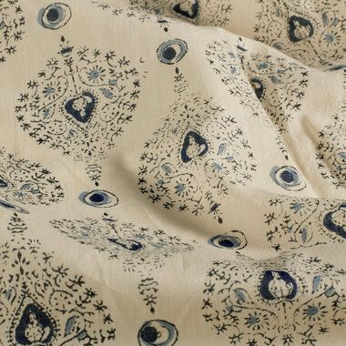 -Katoen stof - batik - voile - abstract - beige - 23359-052 - Katoen stof - batik - voile - abstract - beige - 23359-052