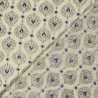 -Katoen stof - batik - voile - abstract - beige - 23359-052 - Katoen stof - batik - voile - abstract - beige - 23359-052
