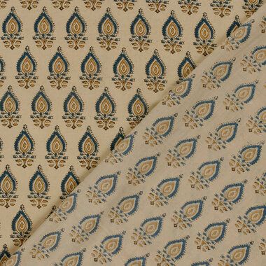 -Katoen stof - batik - voile - abstract - beige - 23360-052 - Katoen stof - batik - voile - abstract - beige - 23360-052
