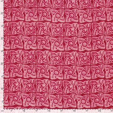 -Katoen stof - batik - voile - abstract - fuchsia - 23362-017 - Katoen stof - batik - voile - abstract - fuchsia - 23362-017