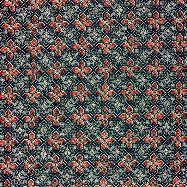 -Katoen stof - batik - voile - bloemen - indigo - 23370-006 - Katoen stof - batik - voile - bloemen - indigo - 23370-006