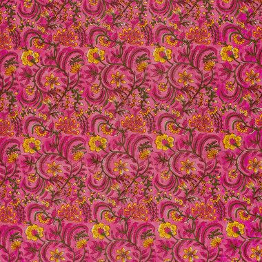 -Katoen stof - batik - voile - bloemen - roze - 23376-014 - Katoen stof - batik - voile - bloemen - roze - 23376-014