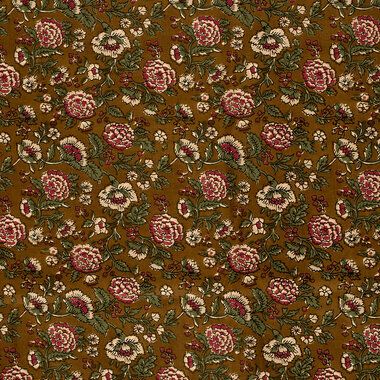 -Katoen stof - batik - voile - bloemen - olijf - 23382-026 - Katoen stof - batik - voile - bloemen - olijf - 23382-026