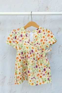 -Musselin - digitale Blumen - Creme - 25/23432-051 - Musselin - digitale Blumen - Creme - 25/23432-051