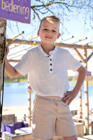 -Hydrofiel stof - uni - gebroken wit - 3001-051 - Hydrofiel stof - uni - gebroken wit - 3001-051