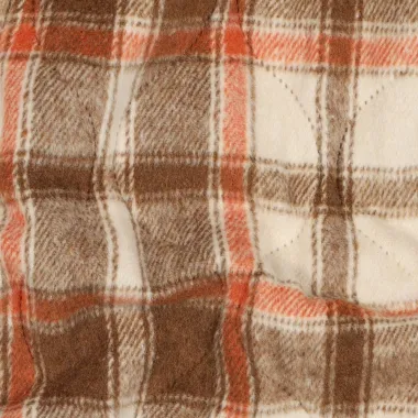 -Gesteppter Stoff - Karos - braun - 25/3673-002 - Gesteppter Stoff - Karos - braun - 25/3673-002