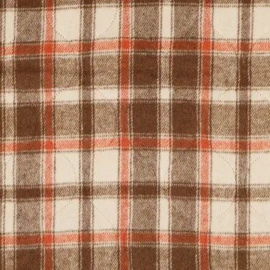 -Gesteppter Stoff - Karos - braun - 25/3673-002 - Gesteppter Stoff - Karos - braun - 25/3673-002