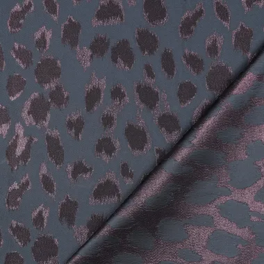 -Polyester stof - jacquard - dierenprint - grijs - 25/3677-001 - Polyester stof - jacquard - dierenprint - grijs - 25/3677-001