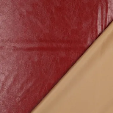 -Kunstleer - stretch - ruby rood - 25/3684-006 - Kunstleer - stretch - ruby rood - 25/3684-006