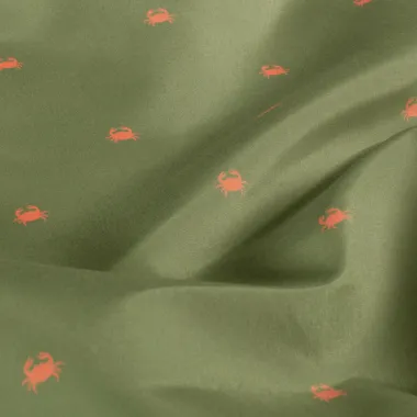 -Recycled polyester stof - quick dry swimwear - digitaal krabben - olijf - 25/23862-026 - Recycled polyester stof - quick dry swimwear - digitaal krabben - olijf - 25/23862-026