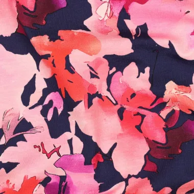-Jersey - digitale Blumen - marineblau - 25/5054-003 - Jersey - digitale Blumen - marineblau - 25/5054-003