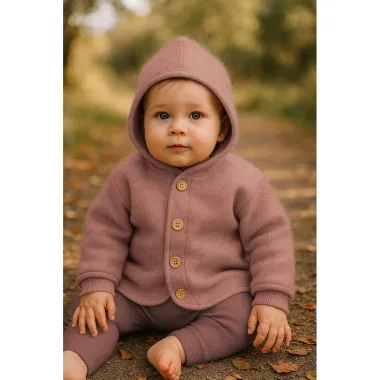 -Merinowolle Fleece - rouge - 25/3764-008 - Merinowolle Fleece - rouge - 25/3764-008
