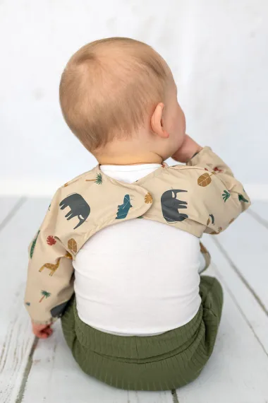 -Waterdichte stof - digitaal dieren - beige - 25/22602-052 - Waterdichte stof - digitaal dieren - beige - 25/22602-052