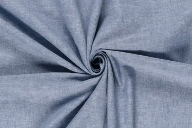-Linnen stof - linnen mix chambré - indigo - 23031-006 - Linnen stof - linnen mix chambré - indigo - 23031-006