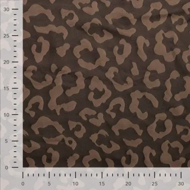 -Viscose stof - polyestermix - jacquard - panterprint - taupe - 22852-690 - Viscose stof - polyestermix - jacquard - panterprint - taupe - 22852-690