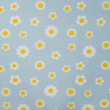 -Nicky velours stof - bloemen - babyblauw - 35504-910 - Nicky velours stof - bloemen - babyblauw - 35504-910
