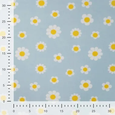 -Nicky velours stof - bloemen - babyblauw - 35504-910 - Nicky velours stof - bloemen - babyblauw - 35504-910