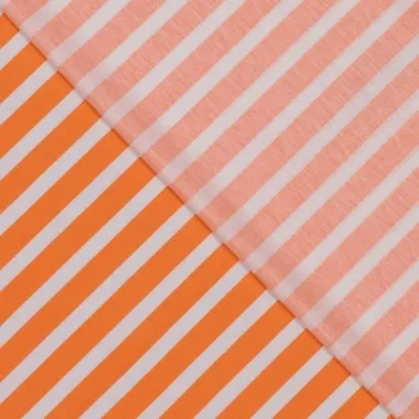 -Tricot stof - ecovero - strepen - oranje - 325046-50 - Tricot stof - ecovero - strepen - oranje - 325046-50