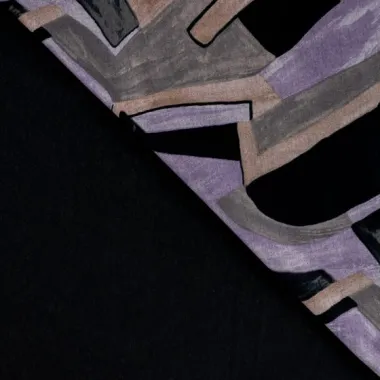 -Tricot stof - punta soft - graphic blocks - lila - 21003-431 - Tricot stof - punta soft - graphic blocks - lila - 21003-431