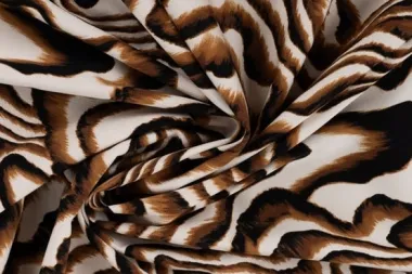 -Stretch stof - zebraprint brush - zand - 22003-520 - Stretch stof - zebraprint brush - zand - 22003-520