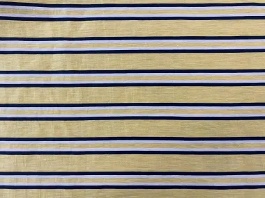 -Viscose stof - linnenmix - strepen - lichtgeel - 928102-31 - Viscose stof - linnenmix - strepen - lichtgeel - 928102-31