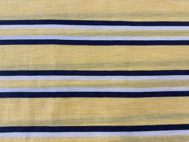 -Viscose stof - linnenmix - strepen - lichtgeel - 928102-31 - Viscose stof - linnenmix - strepen - lichtgeel - 928102-31