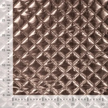-Doorgestikte stof - quilted poly creased - brons - 22763-760 - Doorgestikte stof - quilted poly creased - brons - 22763-760