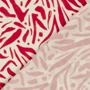 -Hydrofiel stof - abstract - rood - 23267-016 - Hydrofiel stof - abstract - rood - 23267-016