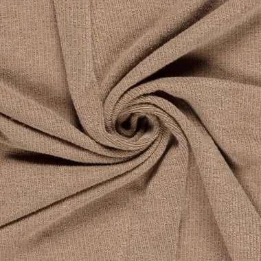 -Tricot stof - ribtricot - melange - beige - 24182-052 - Tricot stof - ribtricot - melange - beige - 24182-052