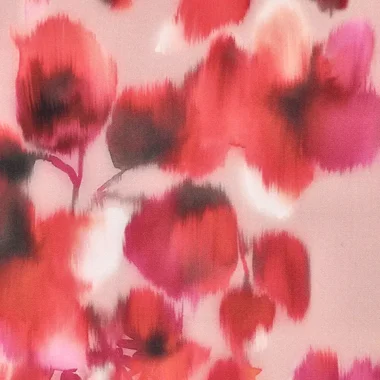 -Viscose stof - stretch - Japanese twill - roze multi - 22032-870 - Viscose stof - stretch - Japanese twill - roze multi - 22032-870