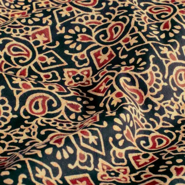 -Katoen stof - batik - voile - abstract - zwart - 23371-069 - Katoen stof - batik - voile - abstract - zwart - 23371-069