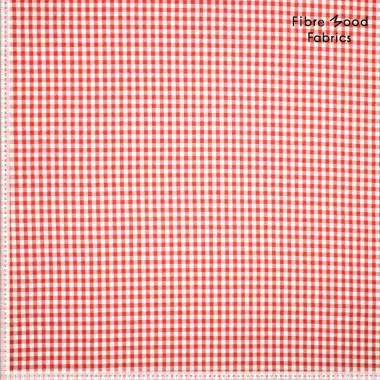 -Stretch stof - seersucker - checks - rood - 34/310372-20 - Stretch stof - seersucker - checks - rood - 34/310372-20