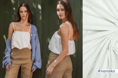 -Katoen stof - poplin stone washed - wit - 34/791024-000 - Katoen stof - poplin stone washed - wit - 34/791024-000