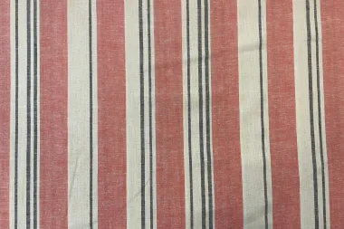 -Linnen stof - linnenmix - strepen - rood - 310201-23 - Linnen stof - linnenmix - strepen - rood - 310201-23