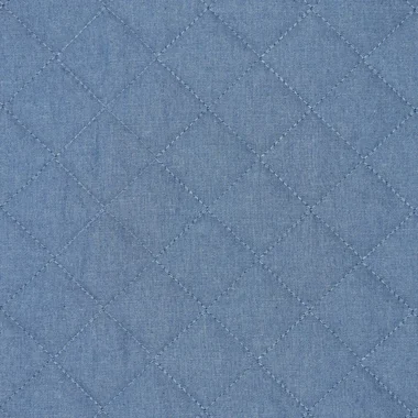 -Doorgestikte stof - denim stepped - lichtblauw - 21049-690 - Doorgestikte stof - denim stepped - lichtblauw - 21049-690