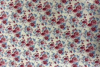 -Katoen stof - bloemen - wit multi - JT657 - Katoen stof - bloemen - wit multi - JT657