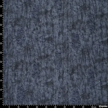 -Tricot stof - dropps holes jacquard - blauw - 22075-690 - Tricot stof - dropps holes jacquard - blauw - 22075-690