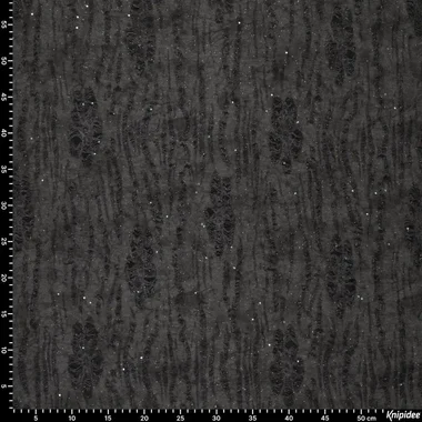 -Tricot stof - dropps holes jacquard - donkergrijs - 22075-980 - Tricot stof - dropps holes jacquard - donkergrijs - 22075-980
