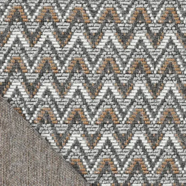 -Gebreide stof - zigzag wavy - bruin multi - 22077-971 - Gebreide stof - zigzag wavy - bruin multi - 22077-971