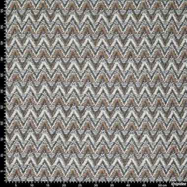 -Gebreide stof - zigzag wavy - bruin multi - 22077-971 - Gebreide stof - zigzag wavy - bruin multi - 22077-971