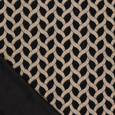 -Tricot stof - punta di roma - sparkle richy - zwart - 22080-179 - Tricot stof - punta di roma - sparkle richy - zwart - 22080-179