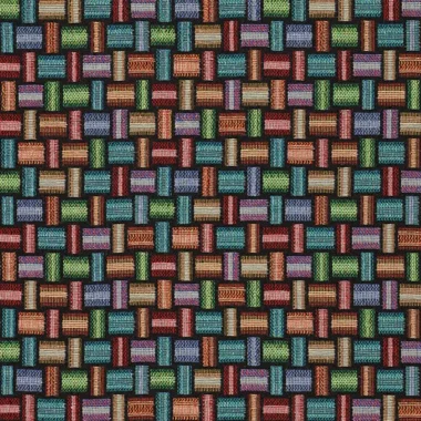 -Polyester stof - gobelin - kilim jacquard - multi - 22215-670 - Polyester stof - gobelin - kilim jacquard - multi - 22215-670