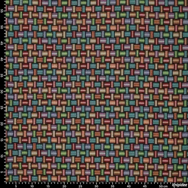 -Polyester stof - gobelin - kilim jacquard - multi - 22215-670 - Polyester stof - gobelin - kilim jacquard - multi - 22215-670