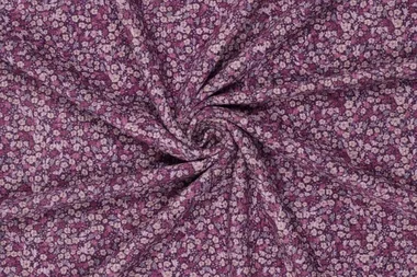 -Ribcord stof - corduroy - digitaal bloemetjes - paars multi - 22238-810 - Ribcord stof - corduroy - digitaal bloemetjes - paars multi - 22238-810